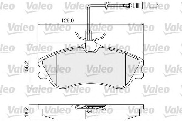 set placute frana,frana disc CITROEN BERLINGO 1,1-2,0 HDI 96- 129,9x56,74x18,2 LUCAS