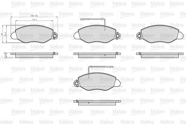 set placute frana,frana disc NISSAN CABSTAR