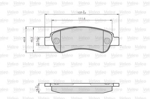 set placute frana,frana disc CITROEN JUMPER/JUMPY 1,6-3,0 HDI 02- 137x48,8x18,8 BOSCH