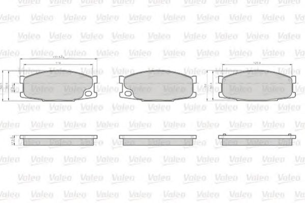 set placute frana,frana disc MITSUBISHI CANTER