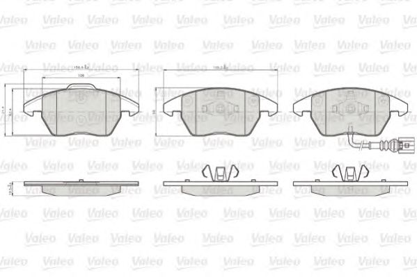 set placute frana,frana disc VW CADDY 1,2-2,0 04- 156,4x71,4x20,3 TEVES