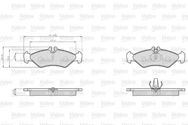 set placute frana,frana disc MERCEDES-BENZ SPRINTER 208-312 95- 2,8T