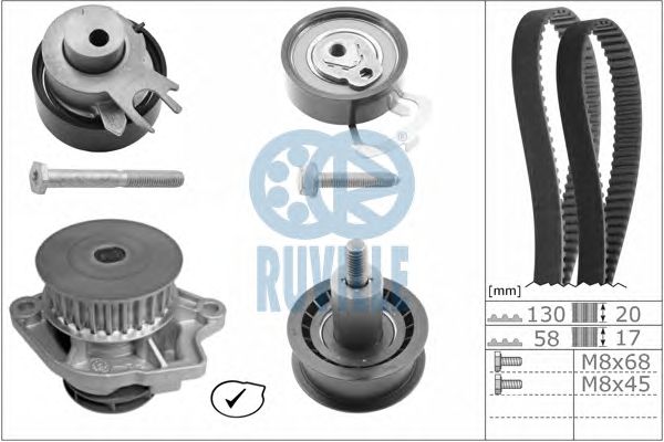 Set pompa apa + curea dintata