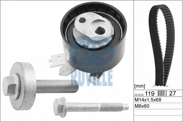 Set curea de distributie RENAULT 1,5DCI 08- /DACIA