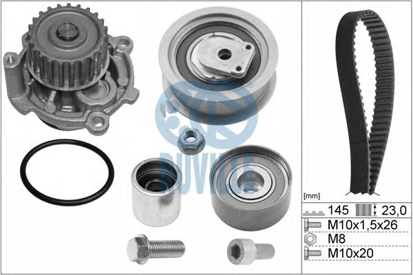 Set pompa apa + curea dintata