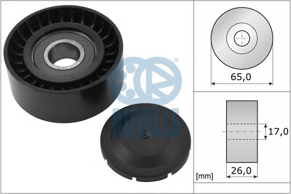 Rola ghidare/conducere, curea transmisie VW 2,7/3,0TDI 05- A4/6/8