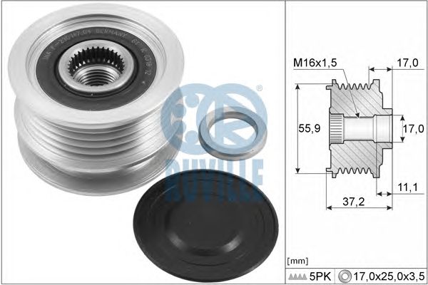 Sistem roata libera, generator RENAULT 1,5DCI 01-/CLI