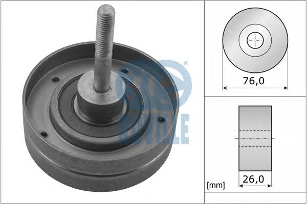 Rola ghidare/conducere, curea transmisie VOVLO2,5TDI 95- 850/S70/S80/V70