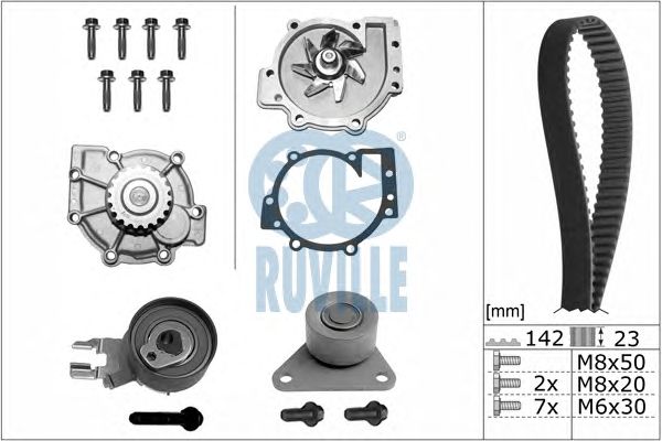 Set pompa apa + curea dintata VOLVO