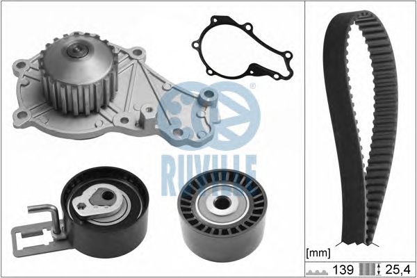 Set pompa apa + curea dintata FORD 1,4TDCI 08- CITROEN/PEUGEOT