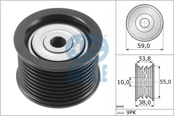 Rola ghidare/conducere, curea transmisie TOYOTA 4,5D-4D LAND CRUISER