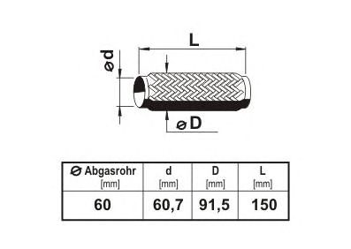 Teava flexibila, esapament; Teava flexibila, esapament