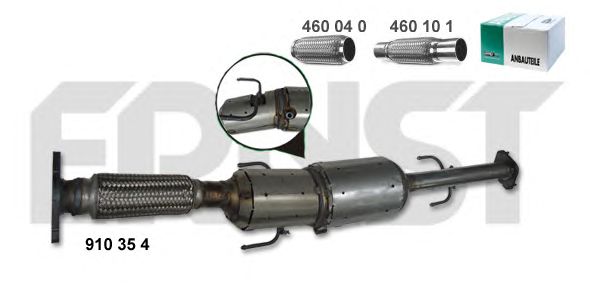 Filtru funingine/particule, sist.de esapament