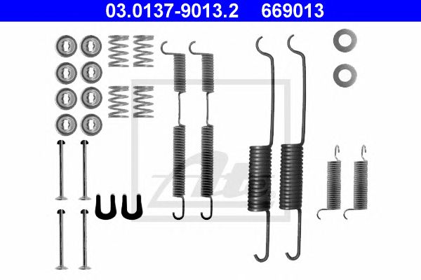 Set accesorii, sabot de frana