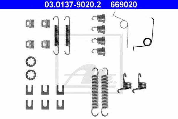 Set accesorii, sabot de frana