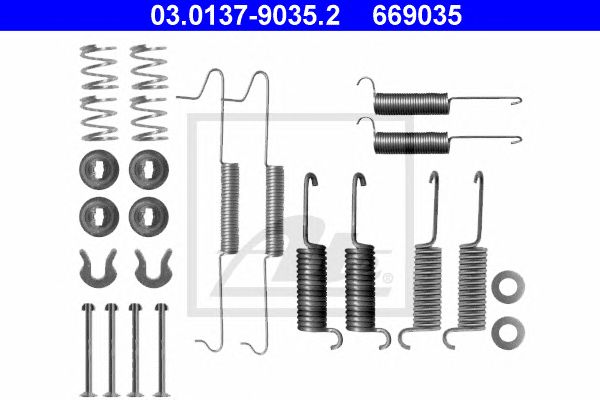 Set accesorii, sabot de frana