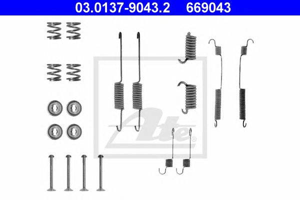 Set accesorii, sabot de frana