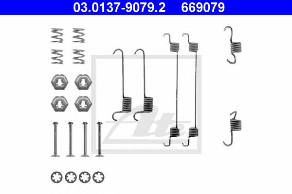 Set accesorii, sabot de frana