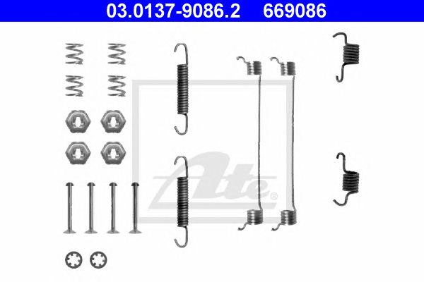 Set accesorii, sabot de frana