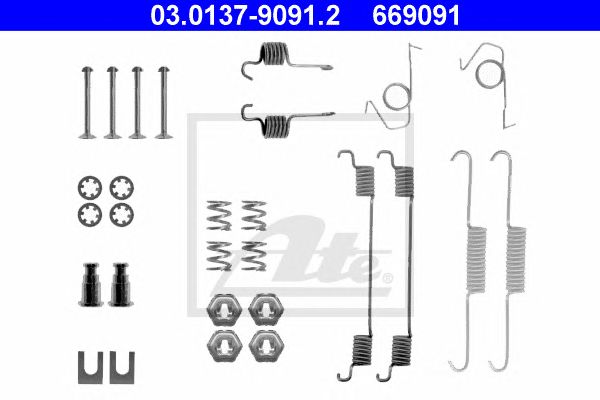 Set accesorii, sabot de frana