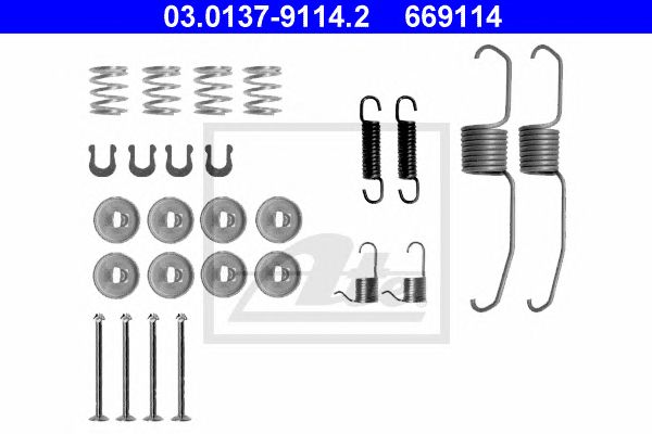 Set accesorii, sabot de frana