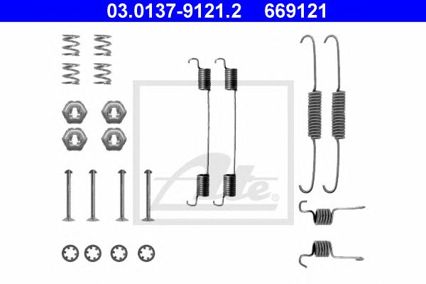 Set accesorii, sabot de frana