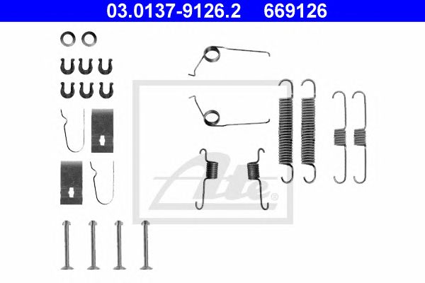 Set accesorii, sabot de frana