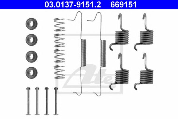 Set accesorii, sabot de frana