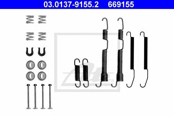 Set accesorii, sabot de frana