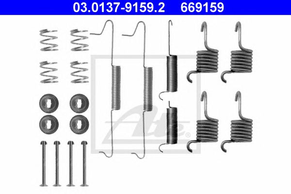 Set accesorii, sabot de frana