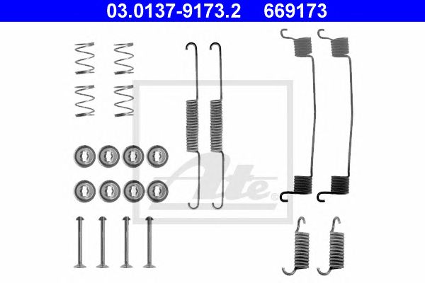 Set accesorii, sabot de frana