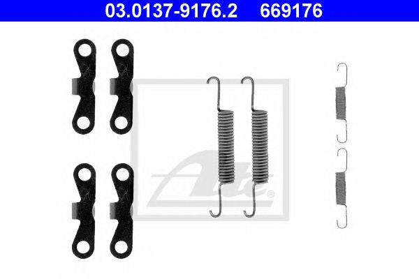 set accesorii, saboti frana parcare