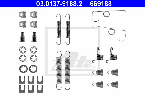 Set accesorii, sabot de frana