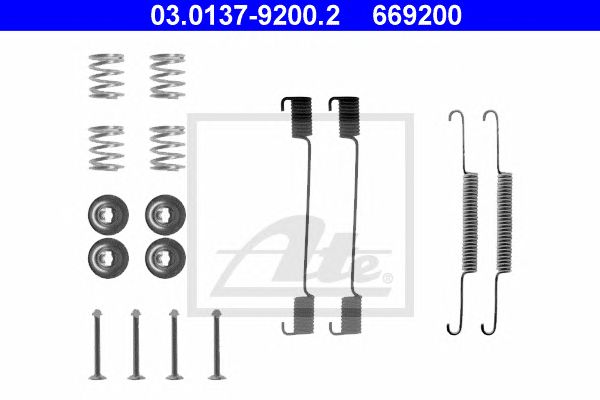 Set accesorii, sabot de frana