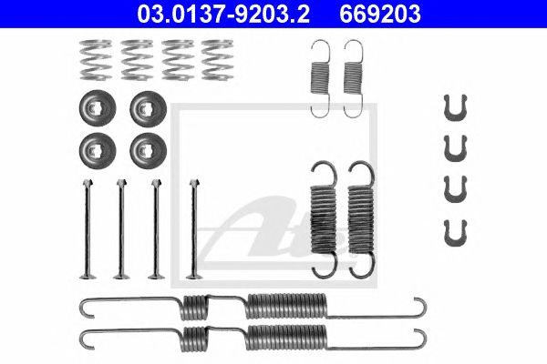 Set accesorii, sabot de frana