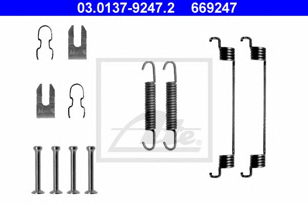 Set accesorii, sabot de frana