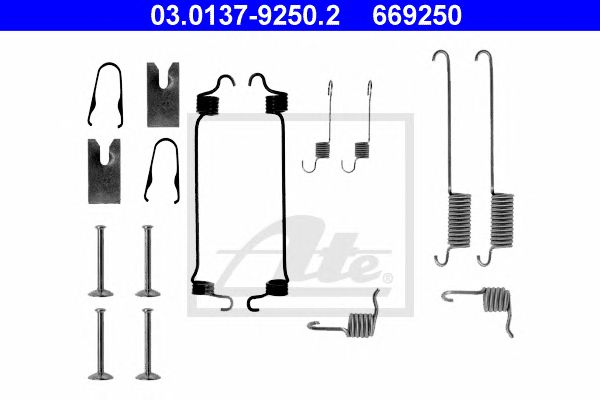 Set accesorii, sabot de frana