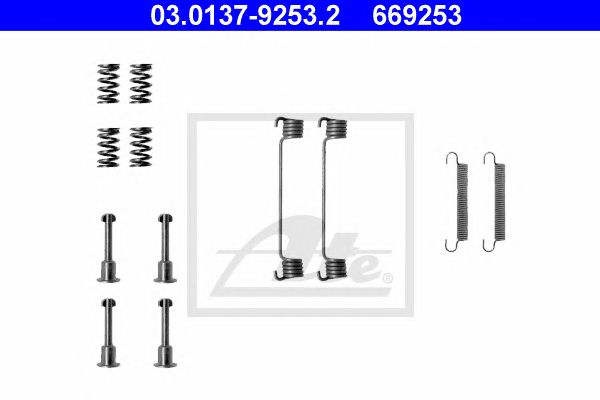 set accesorii, saboti frana parcare