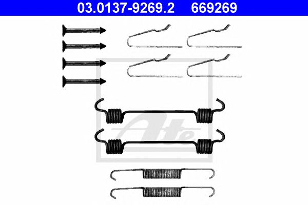 set accesorii, saboti frana parcare