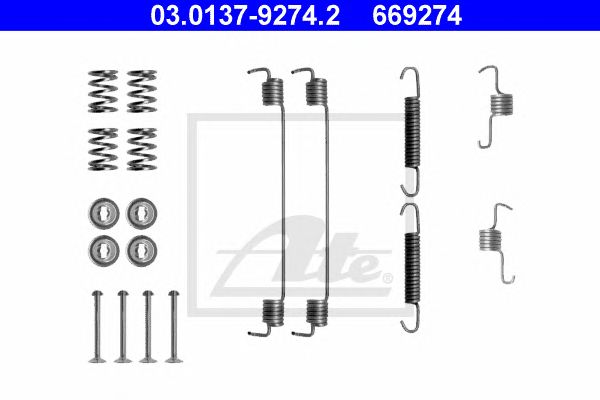 Set accesorii, sabot de frana