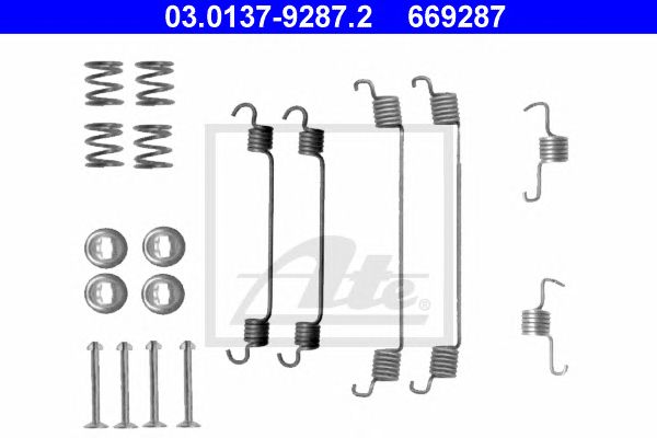 Set accesorii, sabot de frana