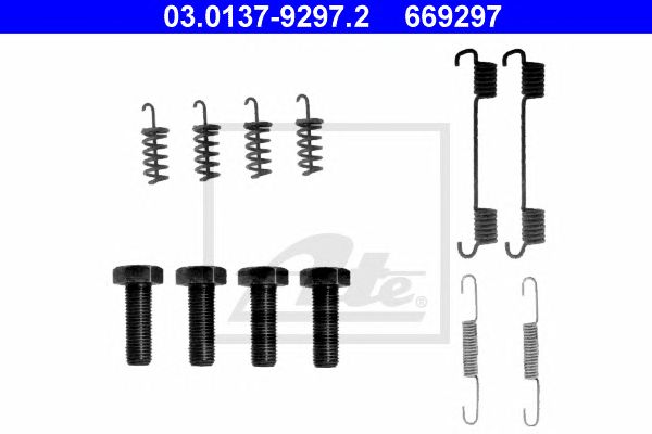 set accesorii, saboti frana parcare