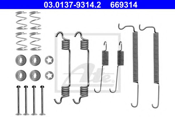 Set accesorii, sabot de frana