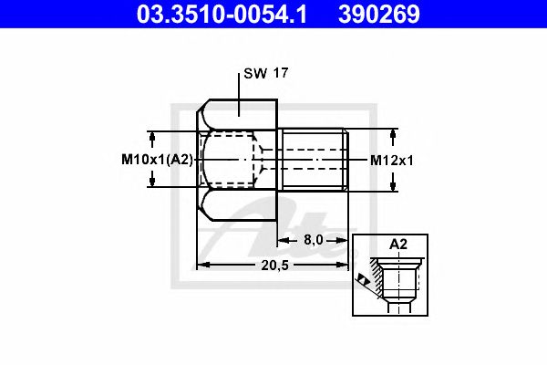 Adaptor, conducte frana