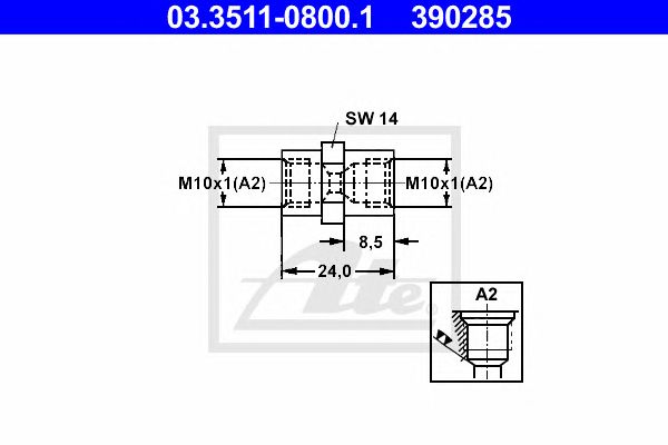 Adaptor, conducte frana