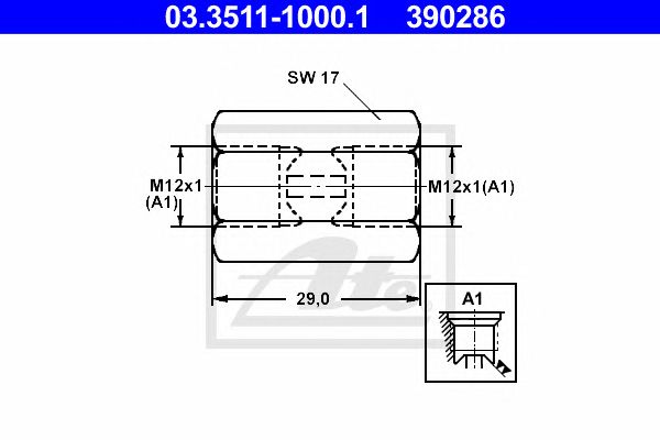 Adaptor, conducte frana