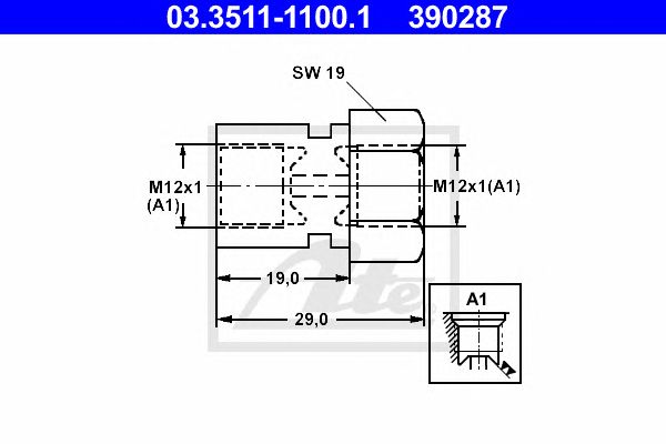 Adaptor, conducte frana