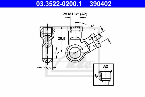 Conector, conducte metal