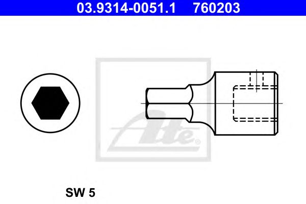 Set chei tubulare hexagonale