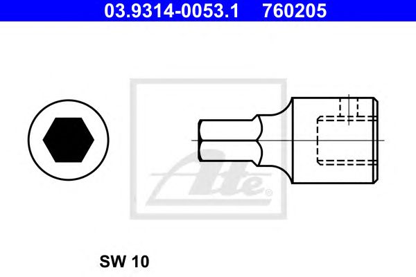 Set chei tubulare hexagonale